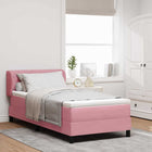 Boxspringbed 100x200 cm roze fluweel