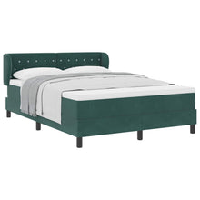 Boxspringbed met hoofdeinde Donkergroen 160 x 200 cm Fluweel