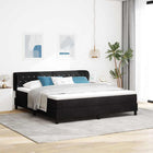 Boxspringbed 180x200 cm zwart fluweel