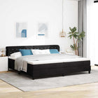 Boxspringbed met matras 200x200 cm zwart fluweel