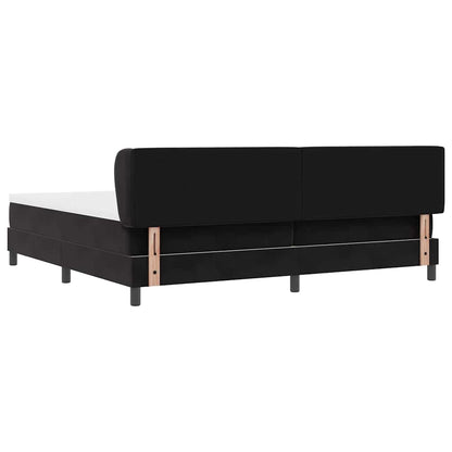 Boxspringbed met matras Zwart 200 x 200 cm Fluweel