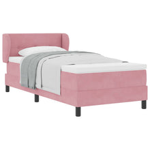 Boxspringbed met hoofdeinde Roze 100 x 200 cm Fluweel