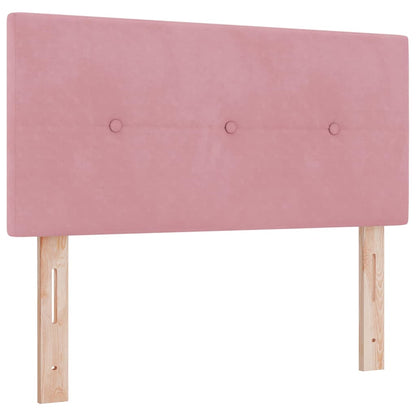 Boxspringbed met hoofdeinde Roze 100 x 200 cm Fluweel