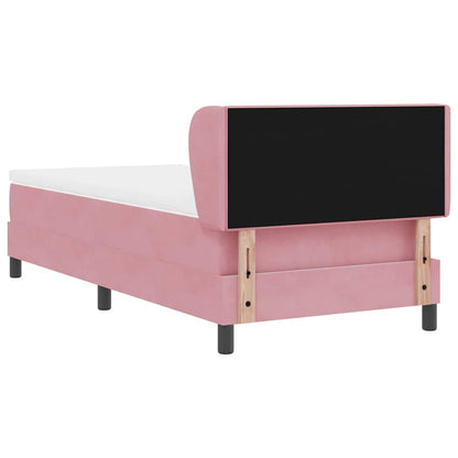 Boxspringbed met hoofdeinde Roze 100 x 200 cm Fluweel