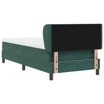 Boxspringbed met hoofdeinde Donkergroen 100 x 200 cm Fluweel