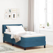 Boxspringbed hoofdeinde 100x200 cm donkerblauw fluweel