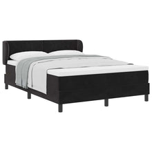 Boxspringbed met hoofdeinde Zwart 160 x 200 cm Fluweel