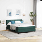 Boxspringbed 160x200 cm donkergroen fluweel