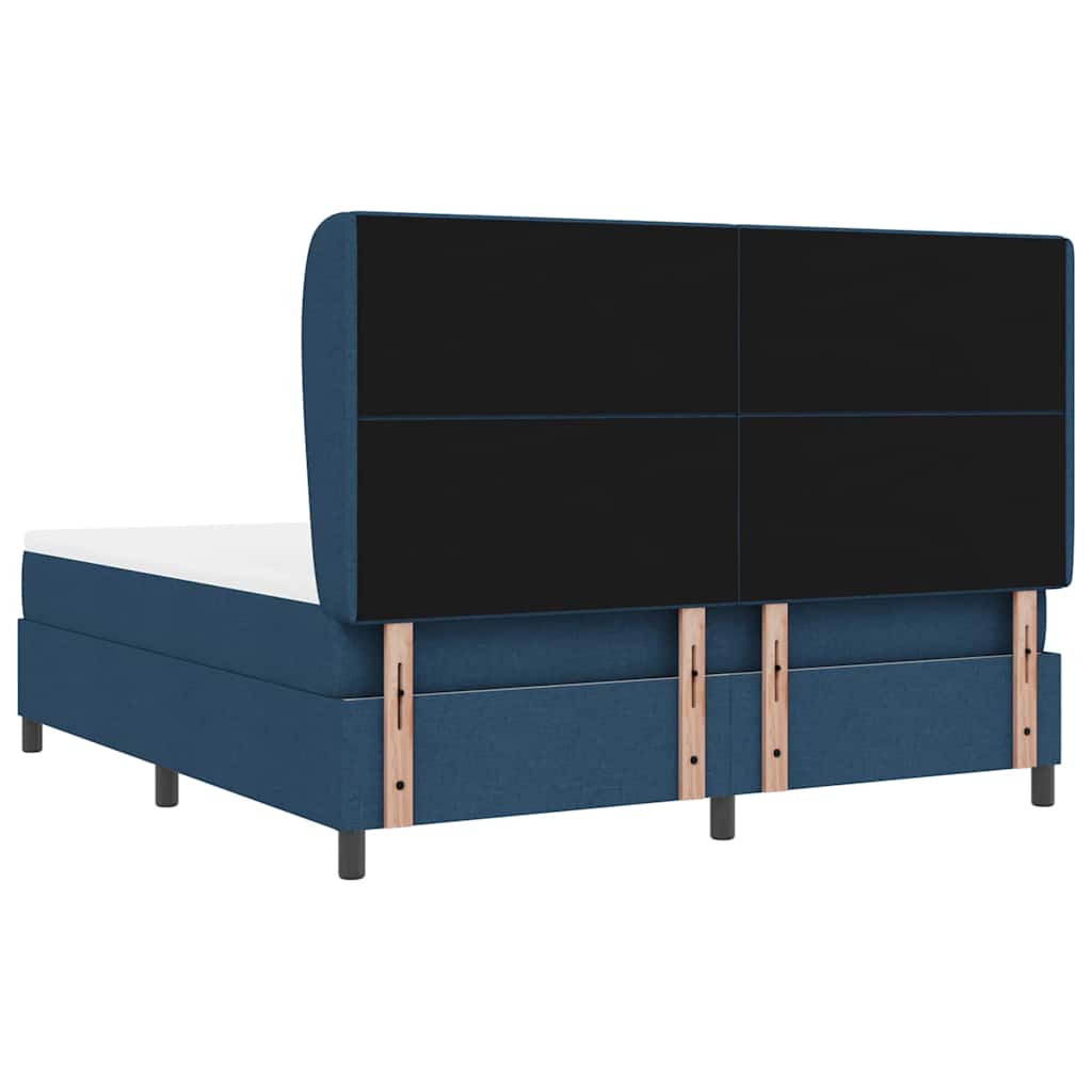 Boxspring bed met hoofdeinde Blauw 180 x 200 cm Stof