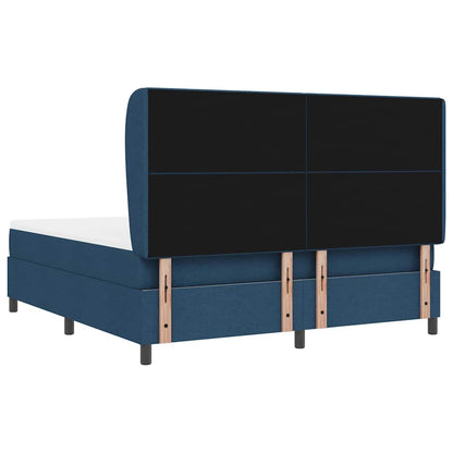 Boxspring bed met hoofdeinde Blauw 180 x 200 cm Stof