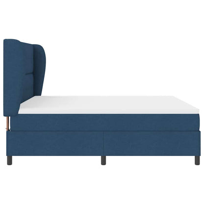 Boxspring bed met hoofdeinde Blauw 180 x 200 cm Stof