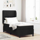 Boxspring bed 80x200 cm zwart met hoofdeinde