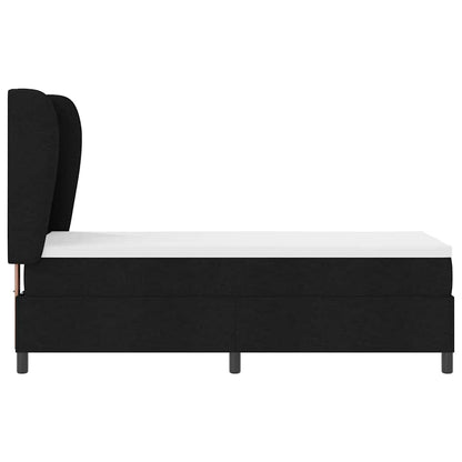 Boxspring bed met hoofdeinde Zwart 80 x 200 cm Stof