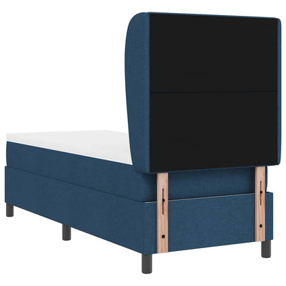 Boxspring bed met hoofdeinde Blauw 80 x 200 cm Stof