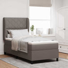 Boxspring bed 90x200 cm taupe met hoofdbord