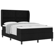 Boxspring bed met hoofdeinde Zwart 140 x 190 cm Stof