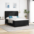 Boxspring bed 140x200 cm zwart met hoofdeinde