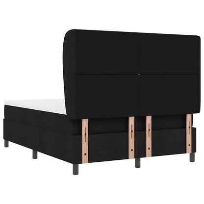 Boxspring bed met hoofdeinde Zwart 140 x 200 cm Stof