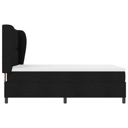 Boxspring bed met hoofdeinde Zwart 140 x 200 cm Stof