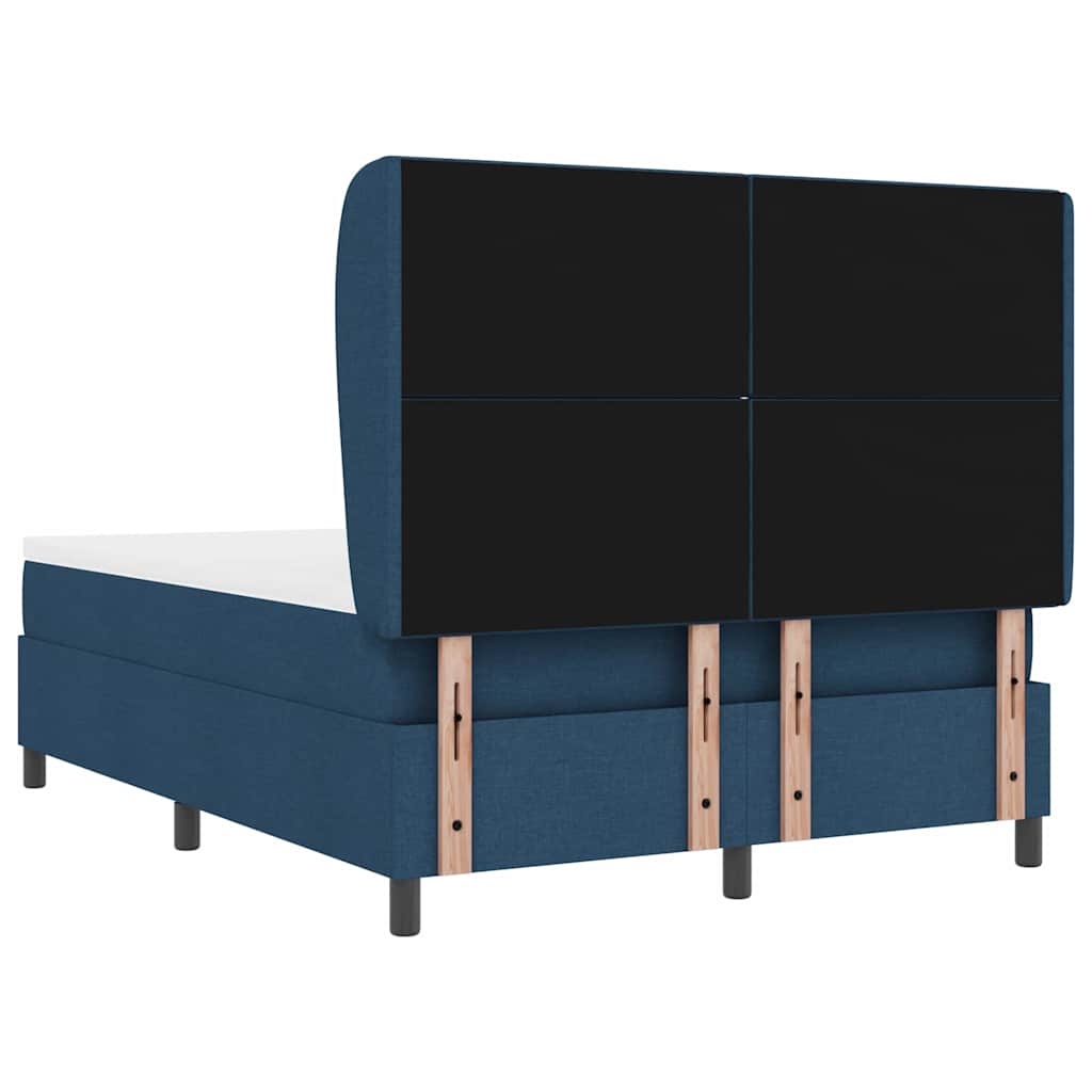 Boxspring bed met hoofdeinde Blauw 140 x 200 cm Stof