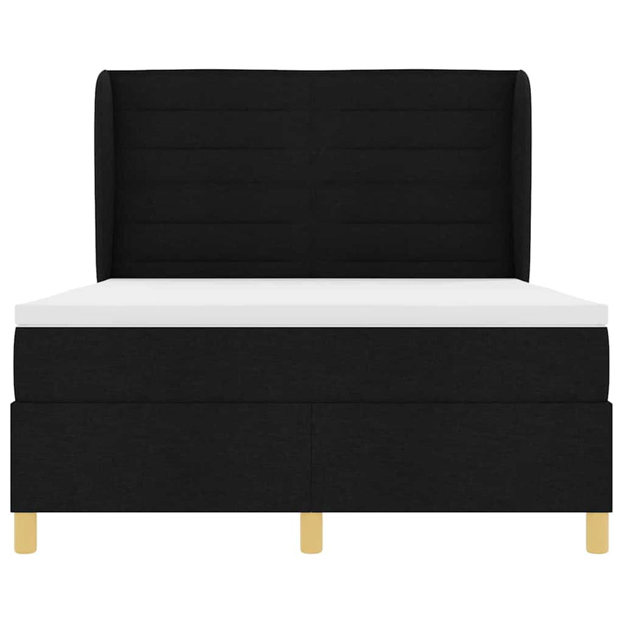 Boxspringbed met Matras Donkergrijs 90x190 cm met matras Zwart