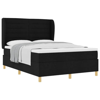 Boxspringbed met Matras Donkergrijs 90x190 cm met matras Zwart