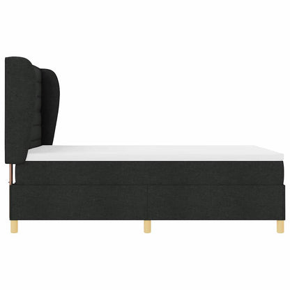 Boxspringbed met Matras Donkergrijs 90x190 cm met matras Zwart