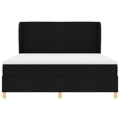 Boxspringbed met Matras Donkergrijs 90x190 cm met matras Zwart