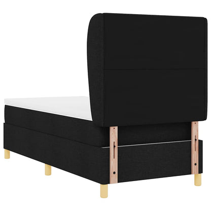 Boxspringbed met hoofdeinde Zwart 200 x 100 cm Stof