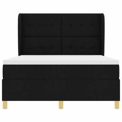 Boxspringbed met Matras Donkergrijs 90x190 cm met matras Zwart