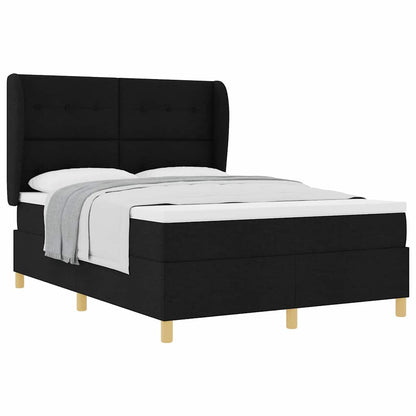 Boxspringbed met Matras Donkergrijs 90x190 cm met matras Zwart