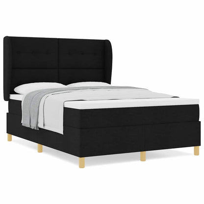 Boxspringbed met Matras Donkergrijs 90x190 cm met matras Zwart