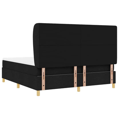 Boxspringbed met Matras Donkergrijs 90x190 cm met matras Zwart