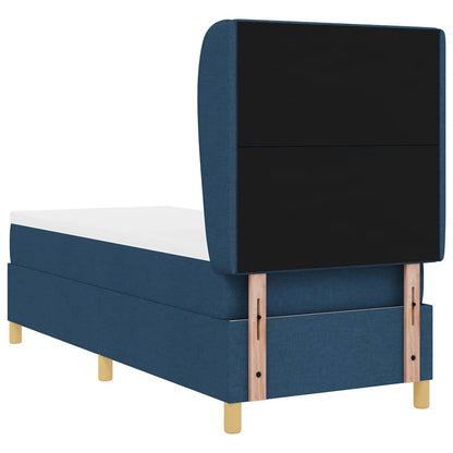 Boxspringbed met hoofdeinde Blauw 200 x 80 cm Stof