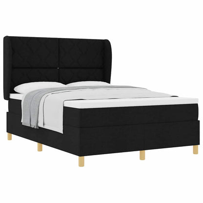 Boxspringbed met Matras Donkergrijs 90x190 cm met matras Zwart
