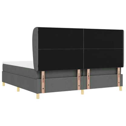 Boxspringbed met Matras Donkergrijs 90x190 cm Donkergrijs