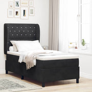 Boxspringbed 190x90 cm zwart fluweel