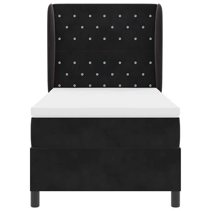 Boxspringbed met matras Zwart 200 x 100 cm Fluweel