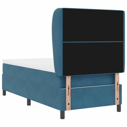Boxspringbed met matras Donkerblauw 200 x 100 cm Fluweel