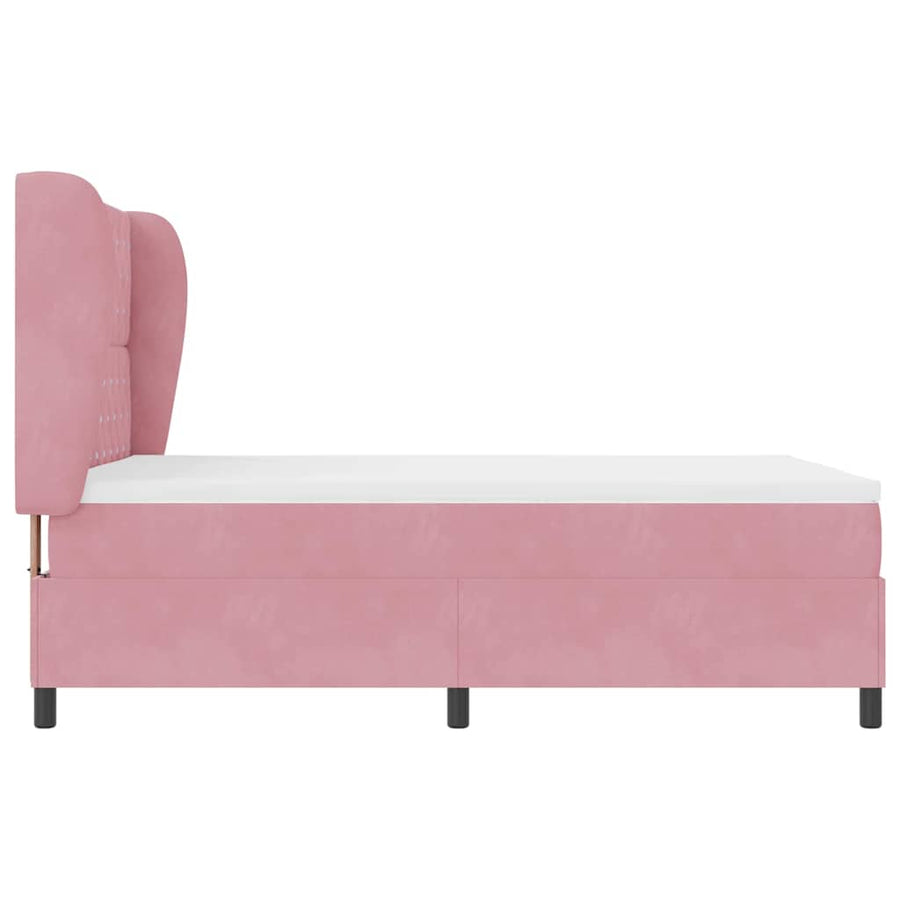 Boxspringbed met matras Roze 200 x 140 cm Fluweel