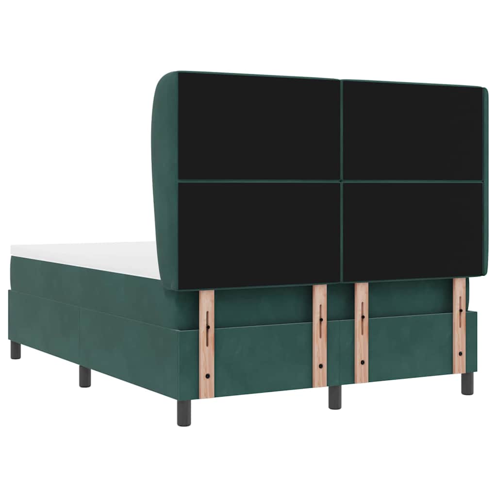 Boxspringbed met matras Donkergroen 200 x 160 cm Fluweel