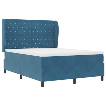 Boxspringbed met matras Donkerblauw 200 x 160 cm Fluweel