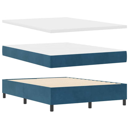 Boxspringbed met matras Donkerblauw 200 x 160 cm Fluweel