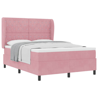 Boxspringbed met matras Roze 200 x 160 cm Fluweel