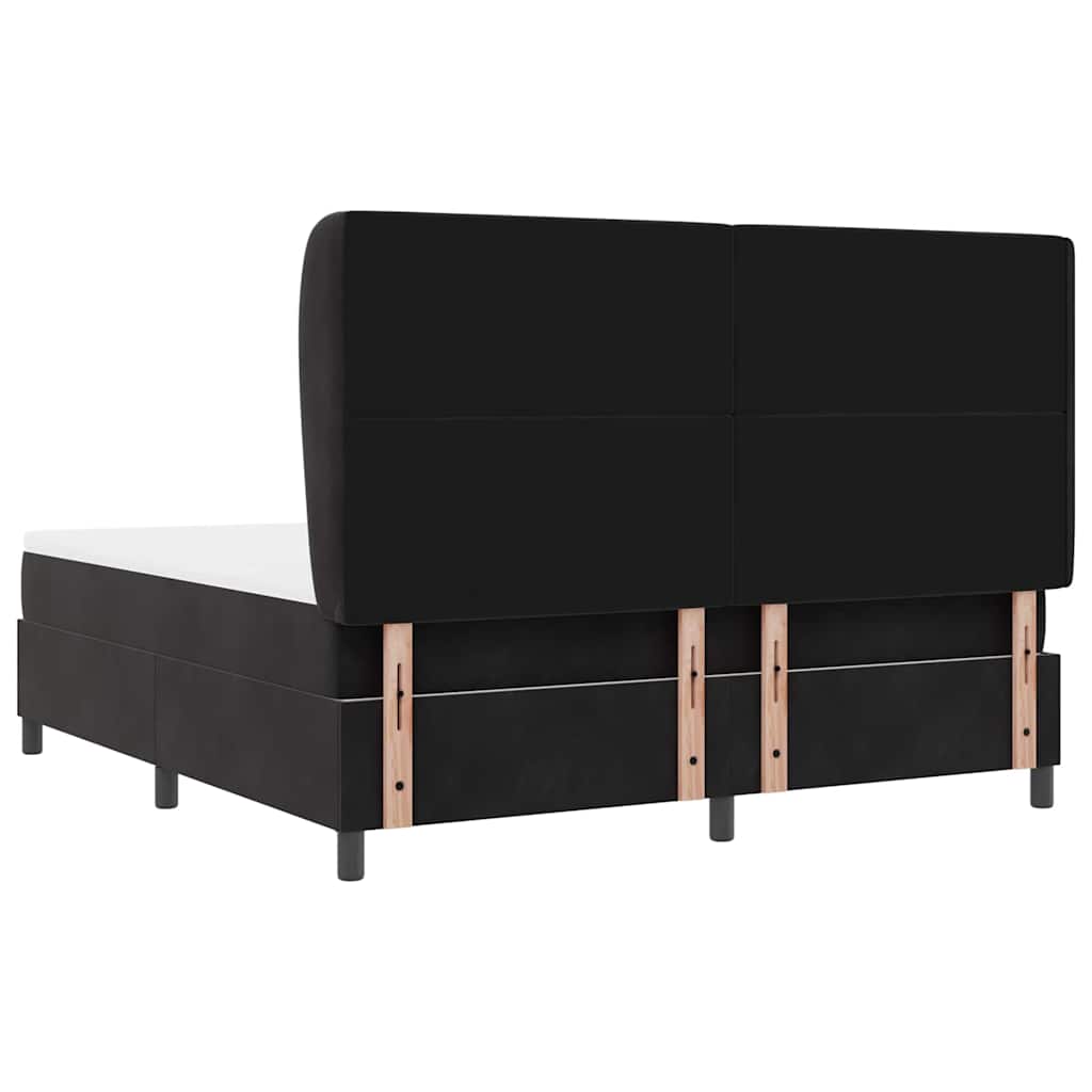 Boxspringbed met matras Zwart 200 x 180 cm Fluweel