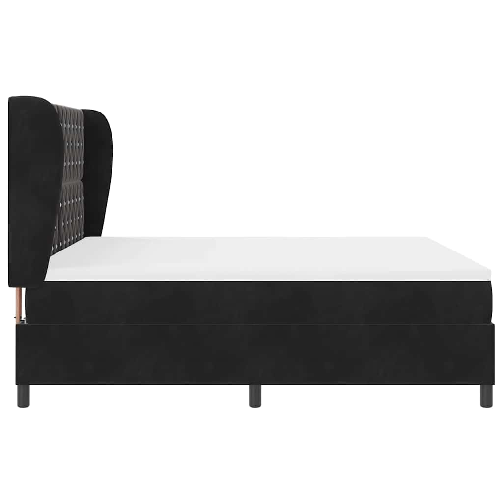 Boxspringbed met matras Zwart 200 x 180 cm Fluweel