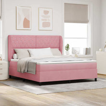 Boxspringbed met matras Roze 200 x 180 cm Fluweel