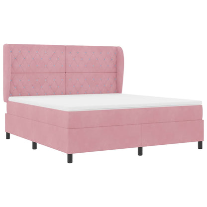 Boxspringbed met matras Roze 200 x 180 cm Fluweel