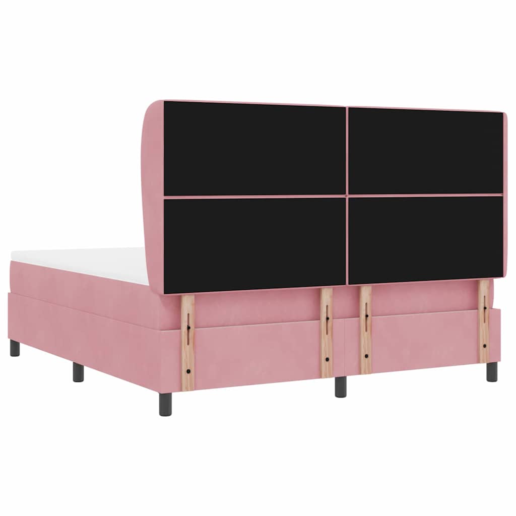 Boxspringbed met matras Roze 200 x 180 cm Fluweel