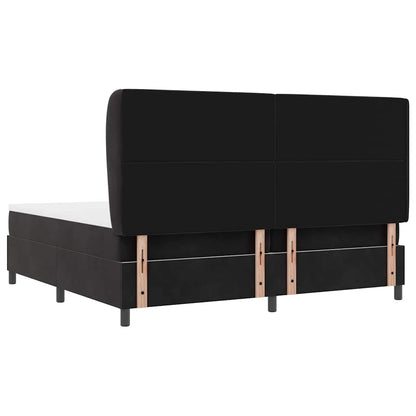 Boxspringbed met matras Zwart 200 x 200 cm Fluweel